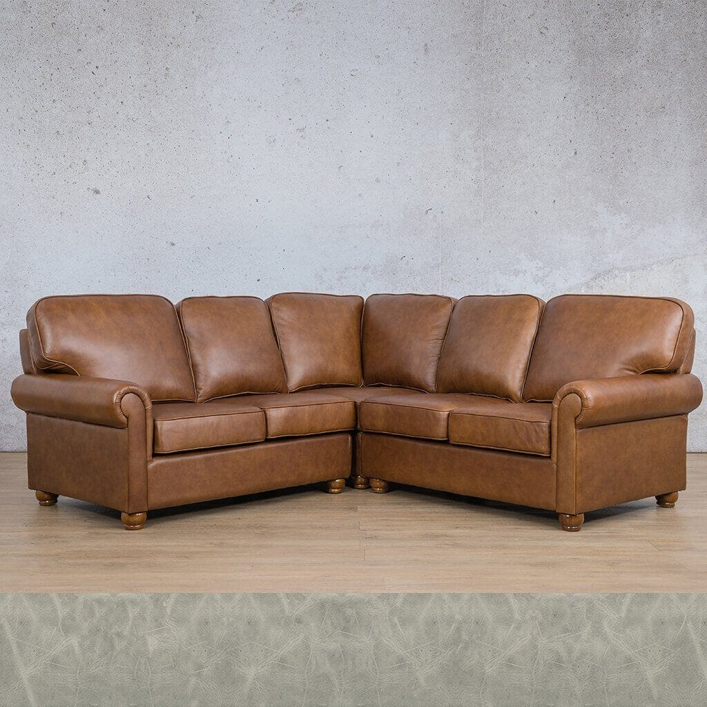 Salisbury Leather L-Sectional - 5 Seater Leather Sectional Leather Gallery 