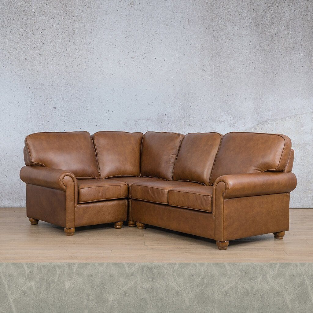 Salisbury Leather L-Sectional 4 Seater - LHF Leather Sectional Leather Gallery 