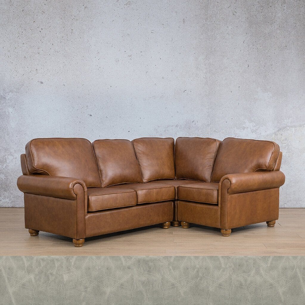 Salisbury Leather L-Sectional 4 Seater - RHF Leather Sectional Leather Gallery 