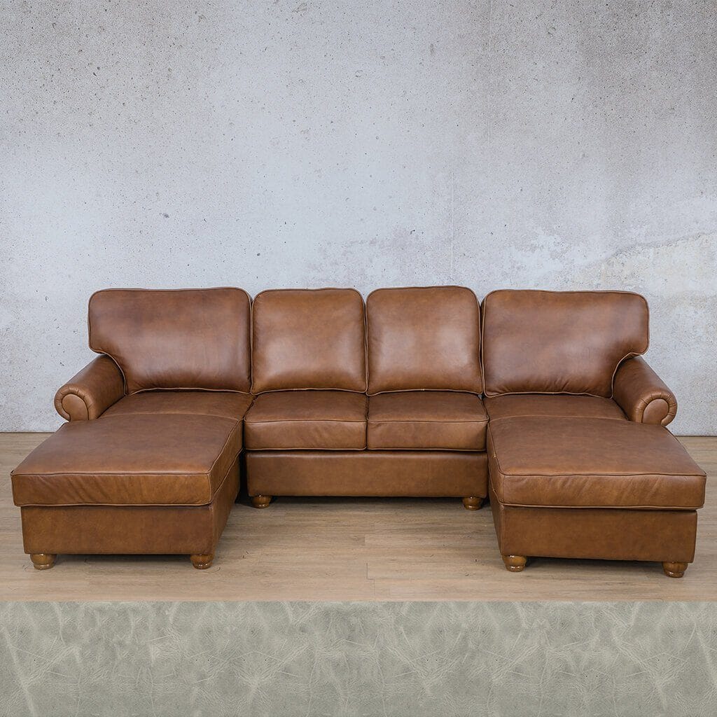 Salisbury Leather Sofa U-Chaise Sectional Leather Sectional Leather Gallery 