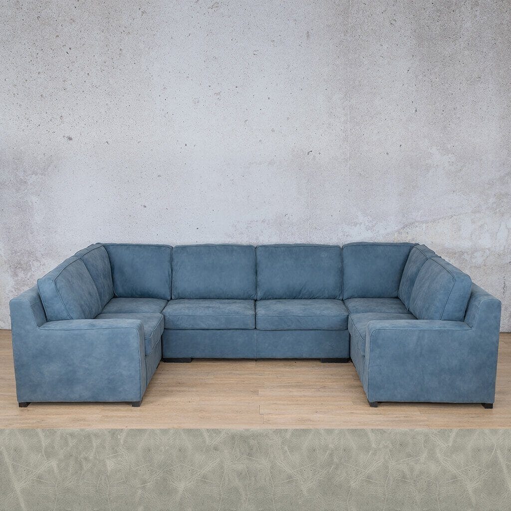 Rome Leather U-Sofa Sectional Leather Sectional Leather Gallery 