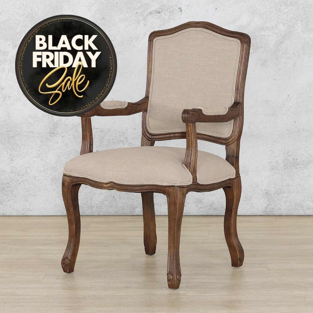 Duke Antique Dark Oak Carver Dining Chair