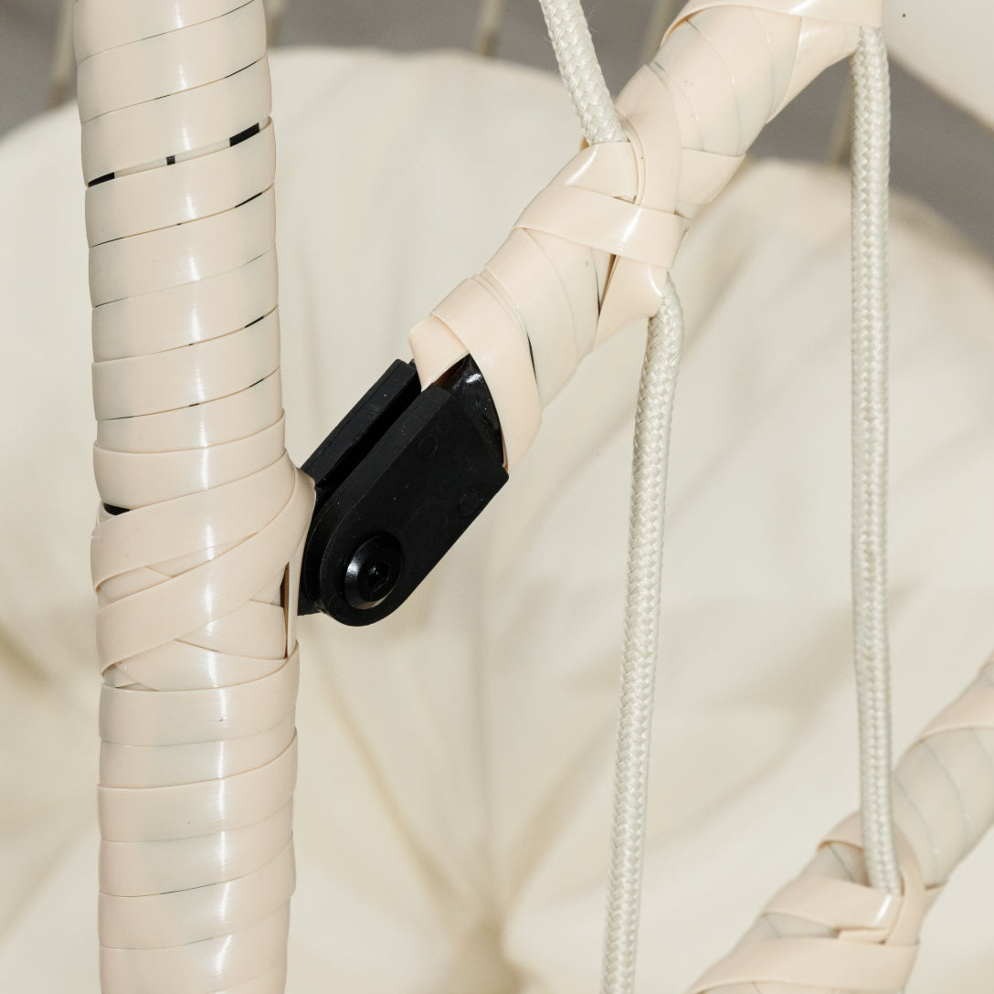 leather gallery madison hanging chair beige