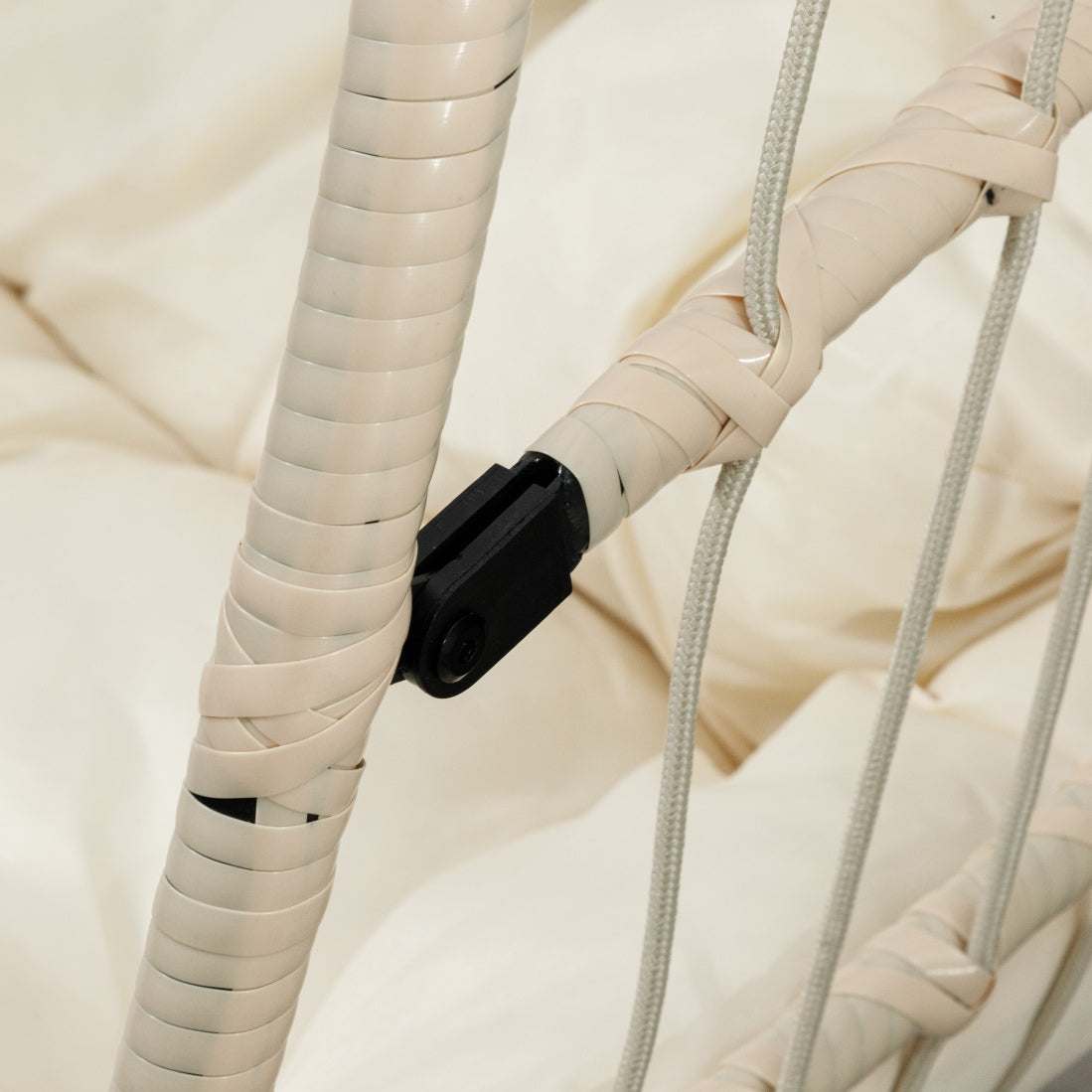 leather gallery madison hanging chair beige