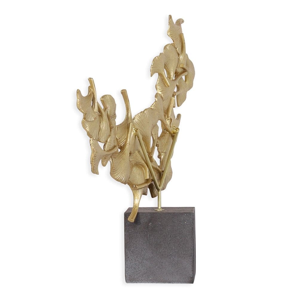 Elegant Ginkgo Sculpture Ornament Leather Gallery 