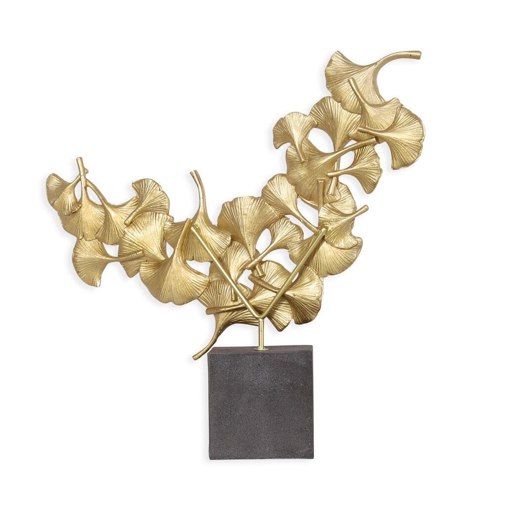 Elegant Ginkgo Sculpture Ornament Leather Gallery 