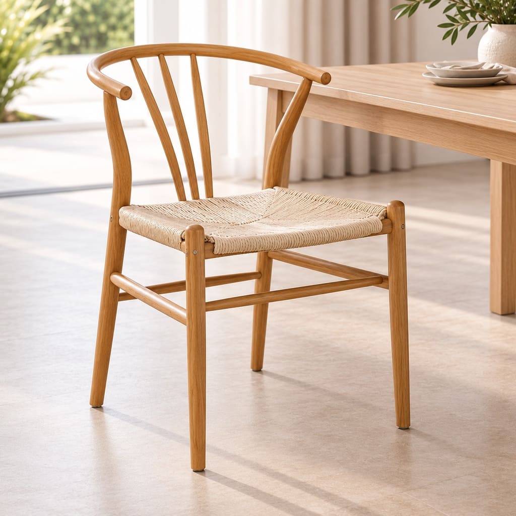 Elara Dining Chair - Leather Gallery - Natural 