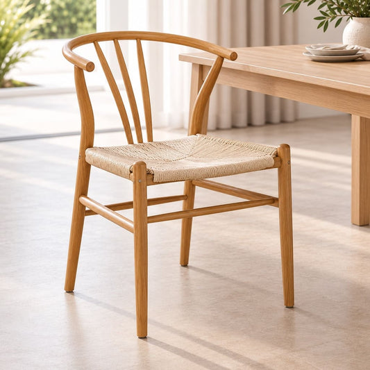 Elara Dining Chair - Leather Gallery - Natural 