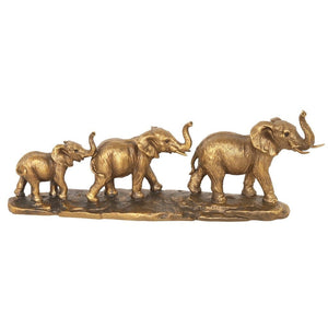 Elephant Family Statue Ornament Leather Gallery 