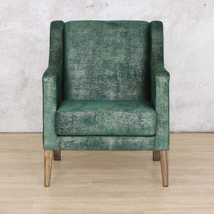 Julia Fabric Armchair - Emerald Green Fabric Armchair Leather Gallery 