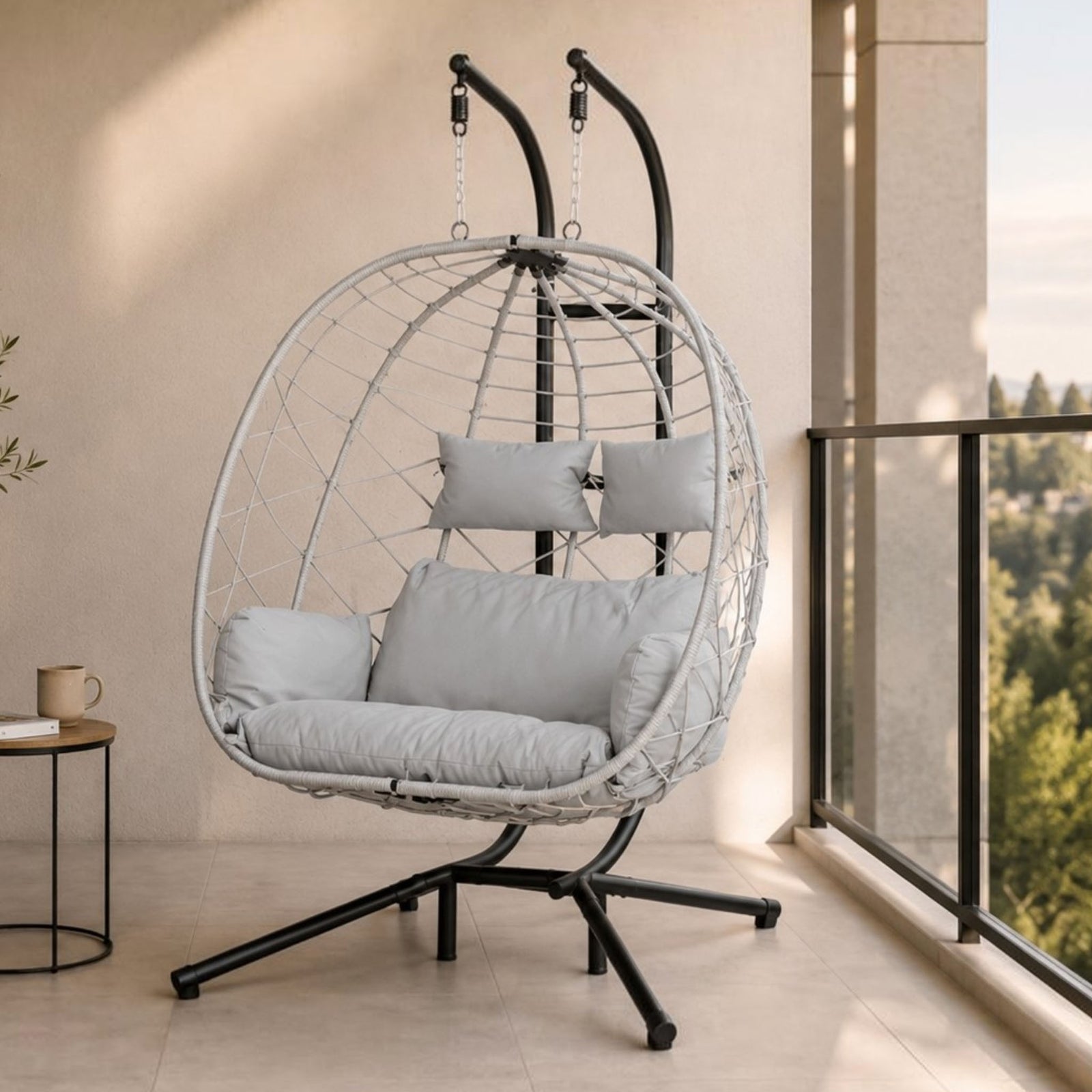 Emerson Hanging Chair - Grey