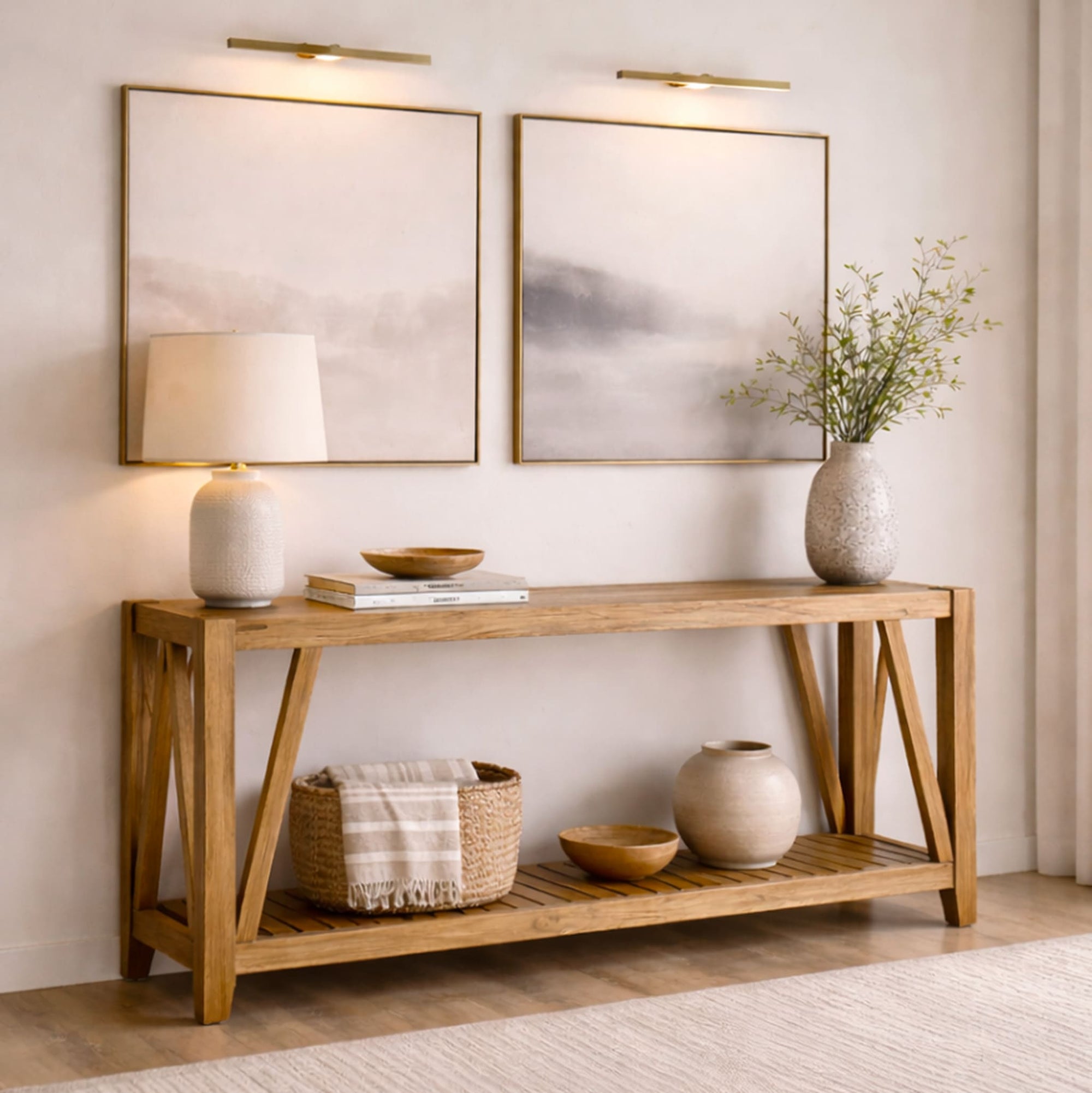 Fairview Server - Antique Natural Oak - Server - Leather Gallery