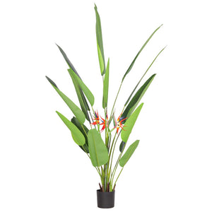 Faux Tropical Birds of Paradise Strelitzia Plant - 210cm Decor Leather Gallery 