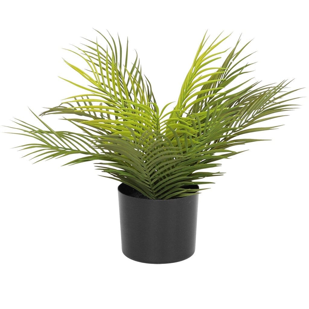 Faux Mini Palm Plant Decor Leather Gallery 