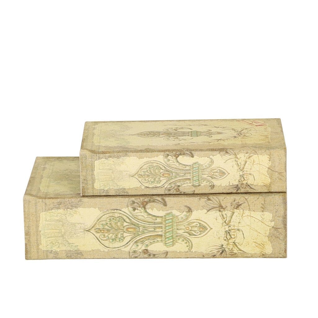 Fluer De Lys File Boxes Set of 2 - II File Box Leather Gallery 