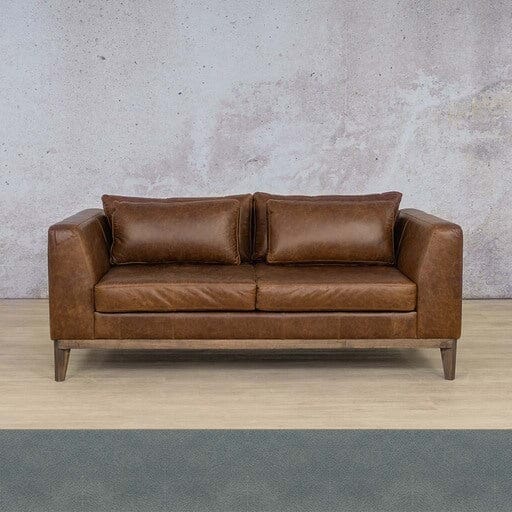 Willow 2-Seater Leather Sofa Leather Sofa Leather Gallery Flux Blue 