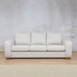 Stanford 3 Seater Fabric Sofa Fabric Sofa Leather Gallery Frost Cream 