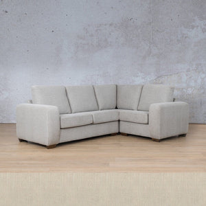 Stanford Fabric L-Sectional 4 Seater - RHF Fabric Sectional Leather Gallery Frost Cream 