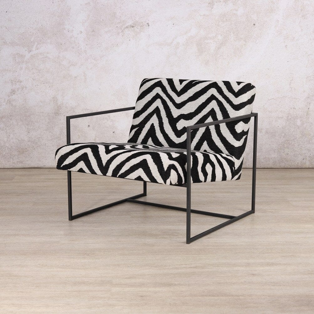 Gilmore Fabric Armchair - Zebra Serenity Fabric Armchair Leather Gallery 