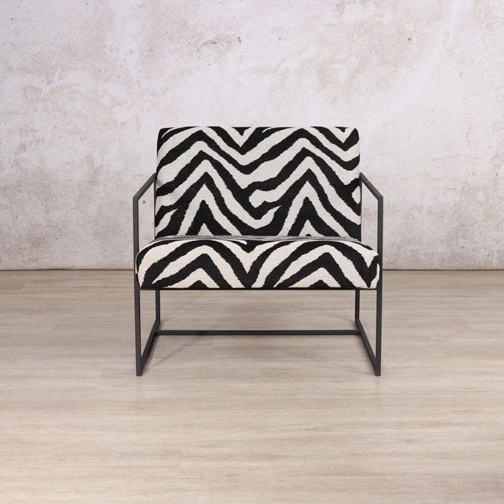 Gilmore Fabric Armchair - Zebra Serenity Fabric Armchair Leather Gallery 