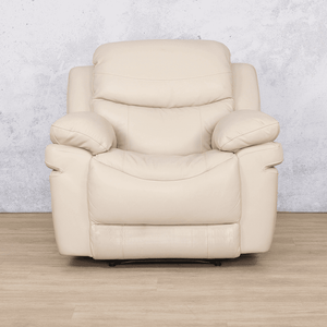 Geneva 1 Seater Leather Recliner Leather Recliner Leather Gallery Beige-G 