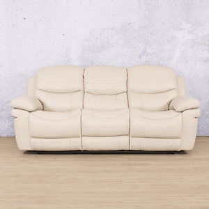 Geneva 3 Seater Leather Recliner Leather Recliner Leather Gallery Beige-G 