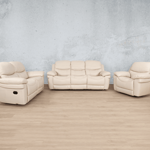 Geneva 3+2+1 Leather Recliner Suite - Available on Payment Plan Only Leather Recliner Leather Gallery Beige-G 