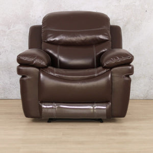 Geneva 1 Seater Leather Recliner Leather Recliner Leather Gallery Choc 