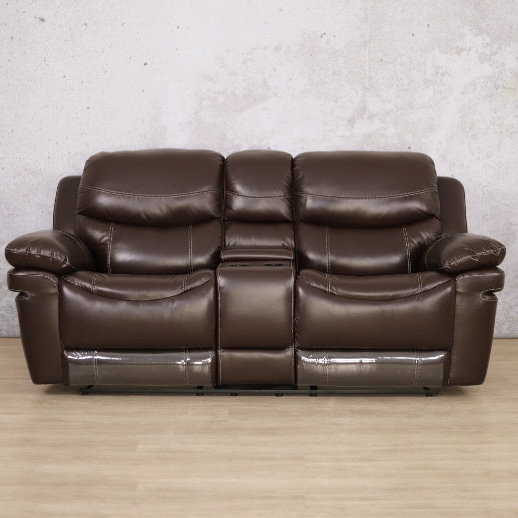 Geneva 2 Seater Home Theatre Leather Recliner Leather Recliner Leather Gallery Choc 