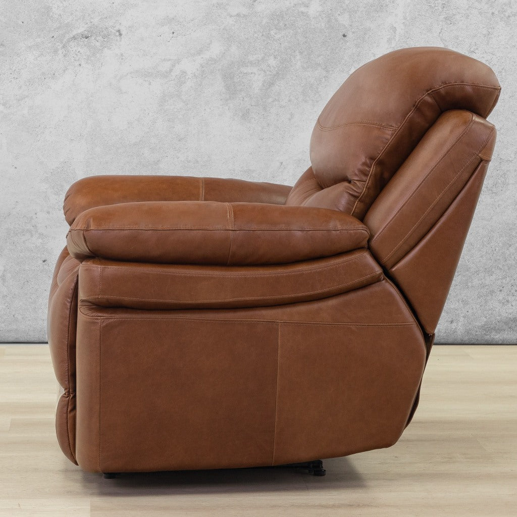 Geneva 1 Seater Leather Recliner | Leather Gallery | Imperial Royal Walnut