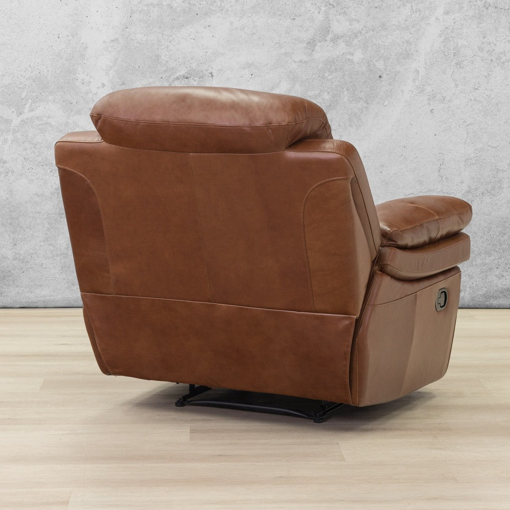 Geneva 1 Seater Leather Recliner | Leather Gallery | Imperial Royal Walnut