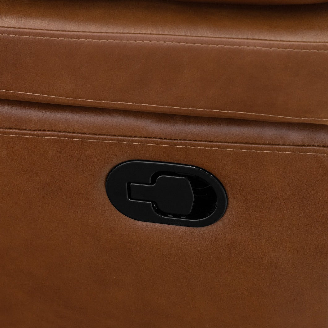 Geneva 2 Seater Home Theatre Leather Recliner Leather Recliner Leather Gallery | Imperial Royal Walnut