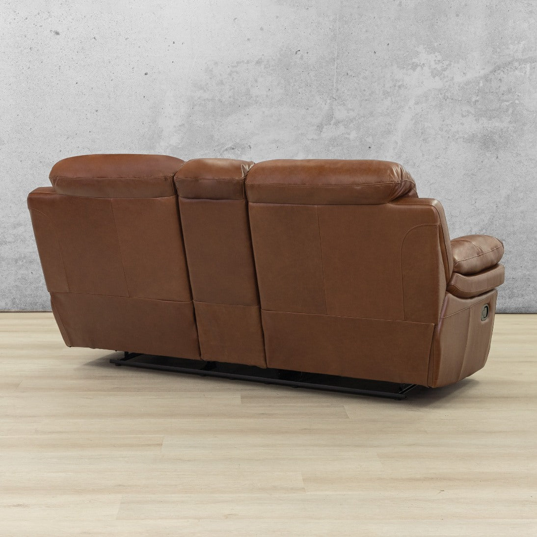 Geneva 2 Seater Home Theatre Leather Recliner Leather Recliner Leather Gallery | Imperial Royal Walnut