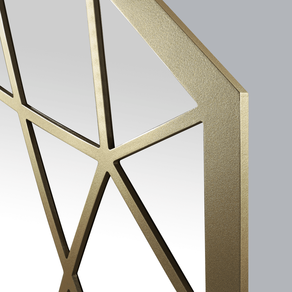 Geoid Mirror - Gold Mirror Leather Gallery Gold 1200 x 1200 