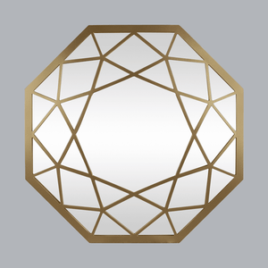 Geoid Mirror - Gold Mirror Leather Gallery Gold 1200 x 1200 