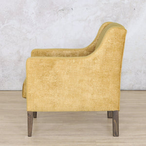 Julia Fabric Armchair - Gold Dust Fabric Armchair Leather Gallery 