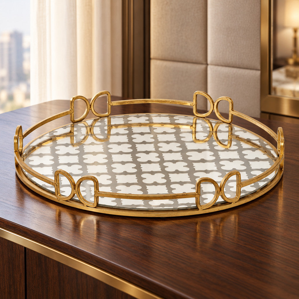 Gold Valentino Tray - Trays