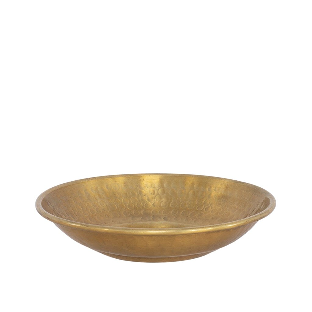 Golden Layne Hammered Bowl - Medium Bowl Leather Gallery 