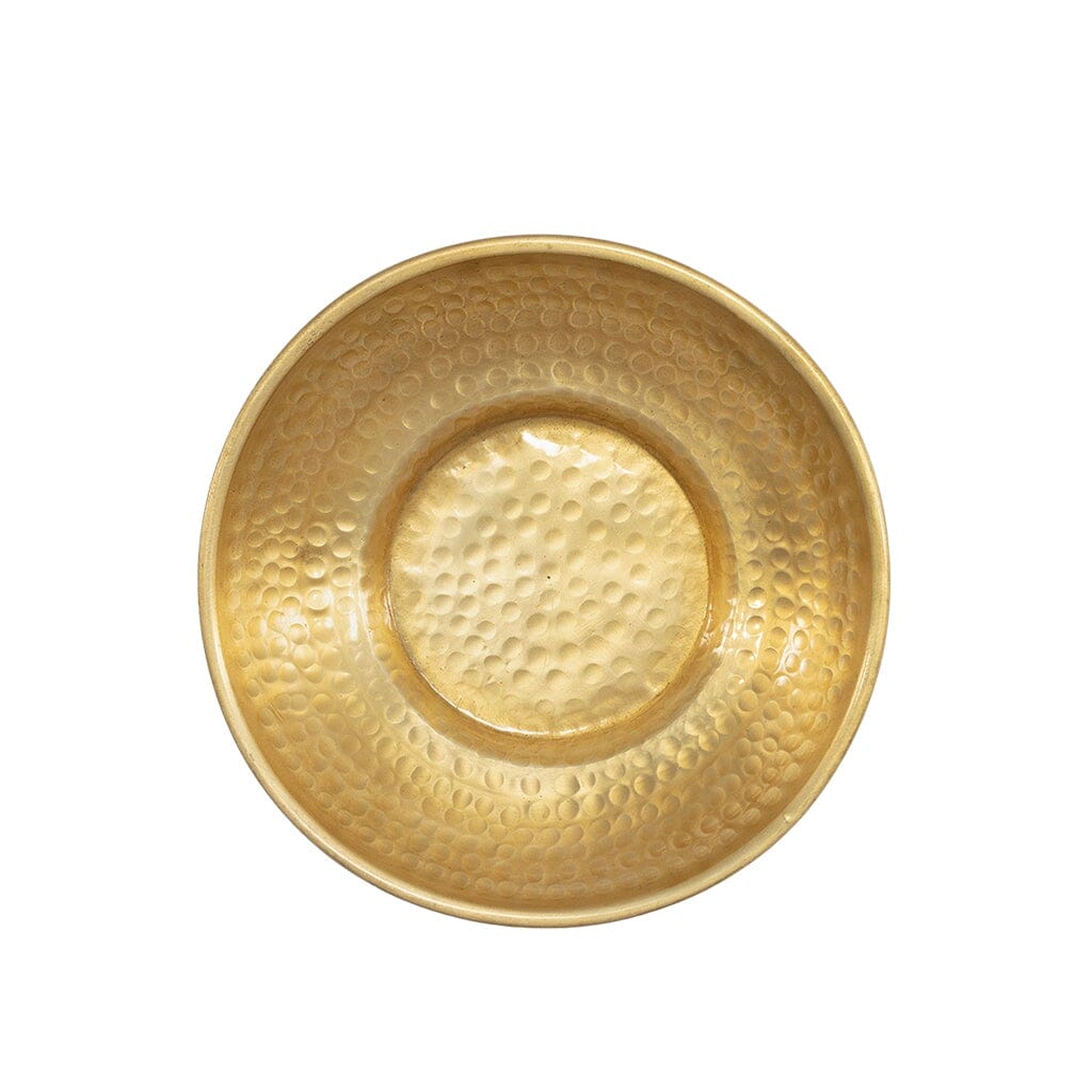 Golden Layne Hammered Bowl - Medium Bowl Leather Gallery 