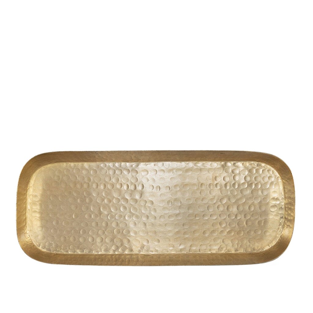Golden Lexus Hammered Tray - Large Trays Leather Gallery 