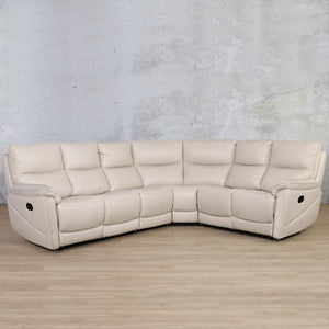 Hilton Leather Corner Sofa - Available on Special Order Plan Only Leather Sectional Leather Gallery Beige 