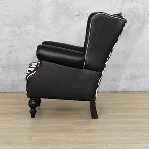 Holstein Wingback Nguni Occasional Chair Fabric Armchair Leather Gallery 