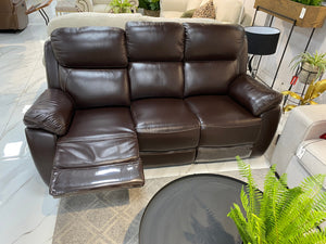 Lexington 3 Seater Leather Recliner - Warehouse Clearance Leather Recliner Leather Gallery 