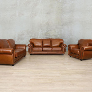 Isilo 3+2+1 Leather Sofa Suite - Available on Special Order Plan Only Leather Sofa Leather Gallery Royal Walnut 