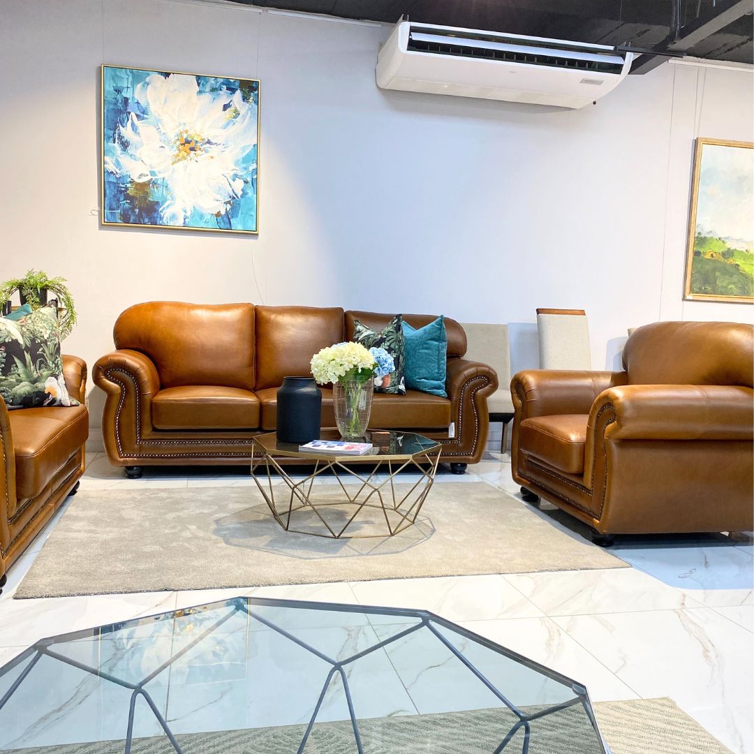 Isilo 3+2+1 Leather Suite - Warehouse Clearance