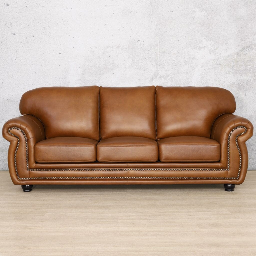 Isilo 3 Seater Leather Sofa Leather Sofa Leather Gallery Czar Pecan 