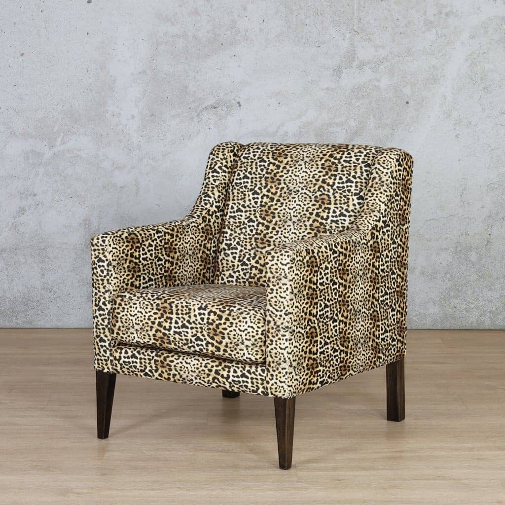 Julia Occasional Chair | Unique Accent Chair | Fabric Armchair - Safari Terra | Occasional Chairs For Sale at Leather Gallery 