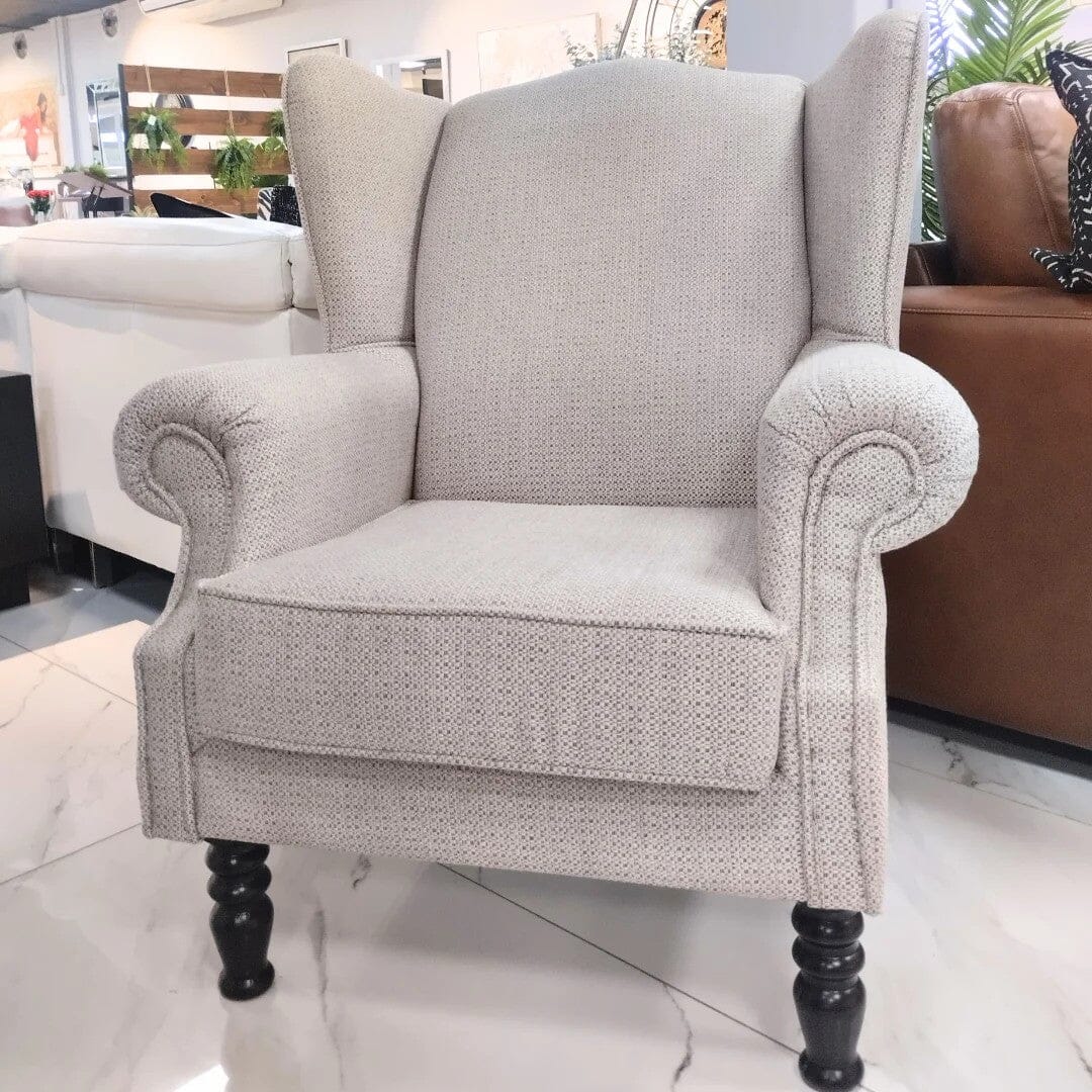 Jefferson Fabric Wingback Armchair - Warehouse Clearance Occasional Chair Leather Gallery 
