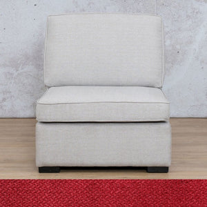 Rome Fabric Armless Chair Fabric Sofa Leather Gallery Kenya Red 