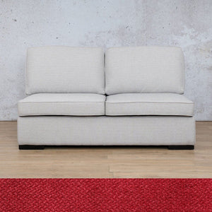 Rome Fabric Armless 2 Seater Fabric Sofa Leather Gallery Kenya Red 